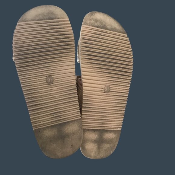 A New Day Womens Textured Beige Sandals Size 9.5 Adjustable Straps Comfortable F - Picture 7 of 7